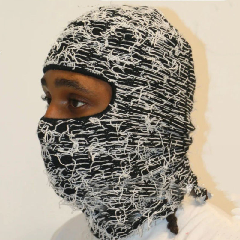 Balaclava Men's And Women's Knitted Camouflage Headgear Wool Hat