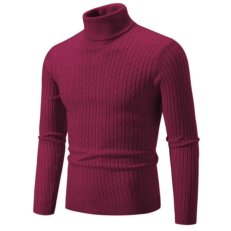 Retro High Collar Bottoming slim Sweater