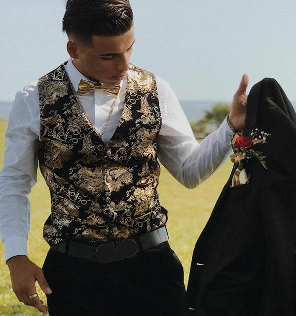 Steampunk Vest Men Suit Gilet Wedding Sleeveless vests