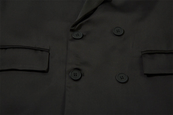 Men's Double Breasted Jag In The Midde Of Back Suit Jacket