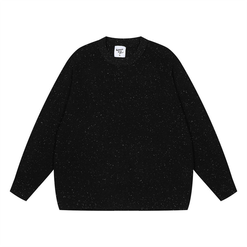 Dot Brocade Men's Loose Casual Sweater