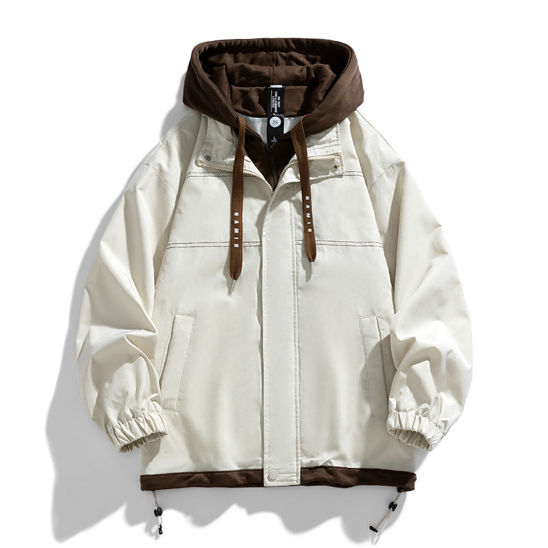Men's Casual Color Blocked High-end Baseball Uniform jacket