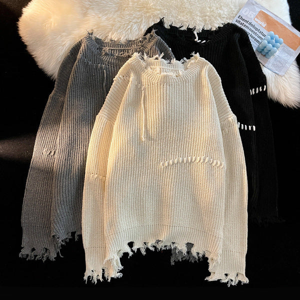Couples Round Neck Knitted Sweater