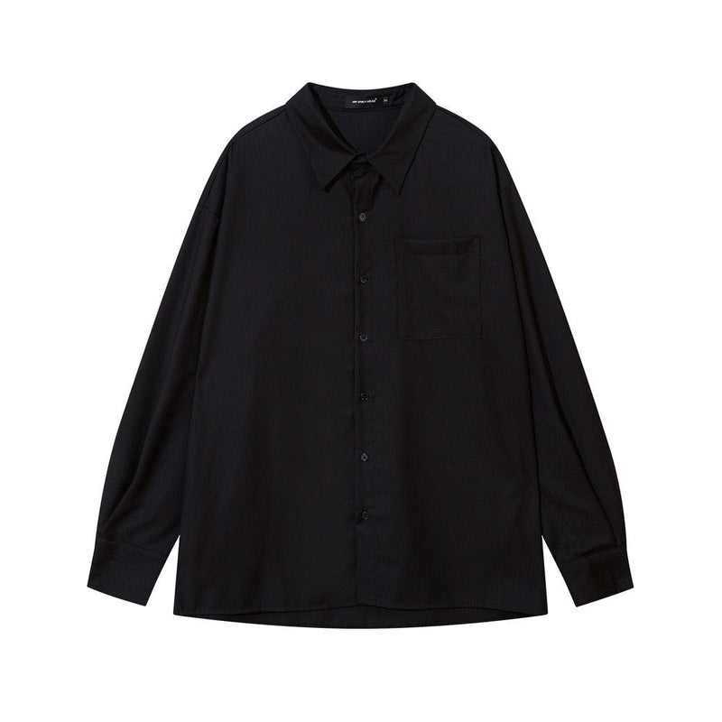 Solid Color Long Sleeve t-Shirt Men's Autumn Loose