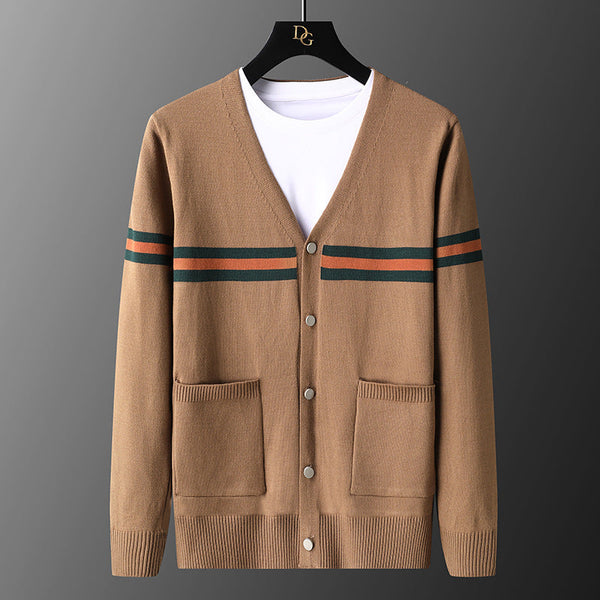 Autumn And Winter Cardigan Sweater Men's