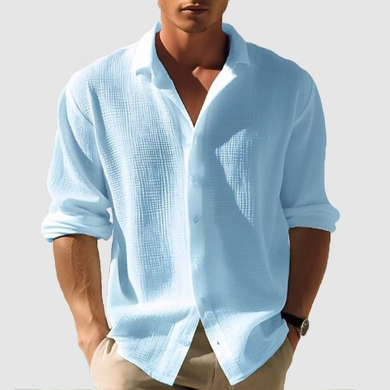 Men's Long Sleeve Single Breasted shirt