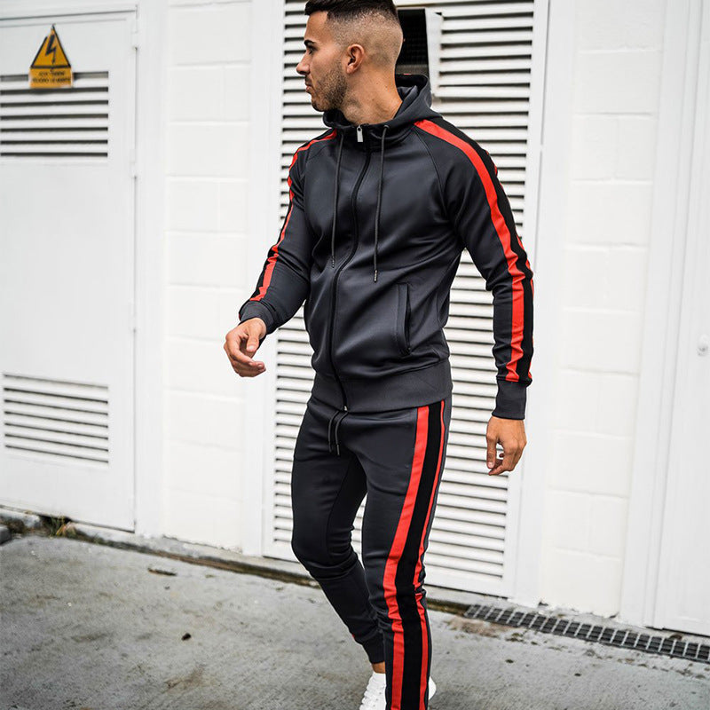 Hooded Contrasting Baseball Uniform