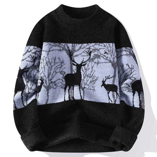 Chenille Mock Neck Sweater Men