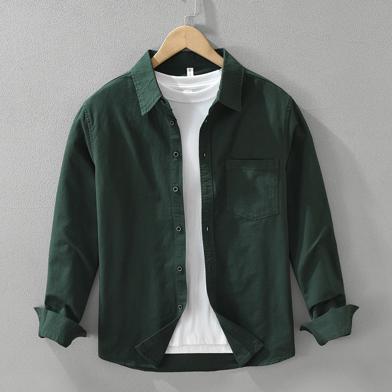 Men's Simple Long Sleeve Shirt