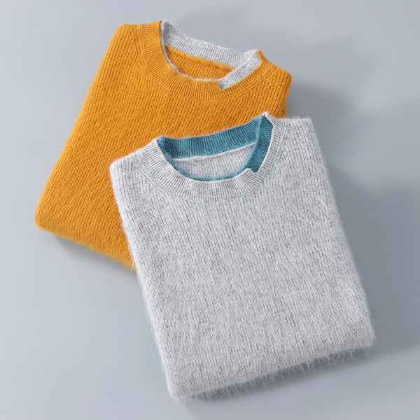 Men's Round Neck Thickened Loose And Warm sweater