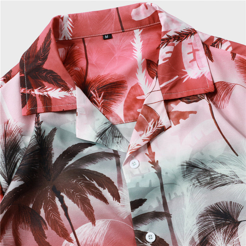 Men's Summer Wear Holiday Style Print Shirt