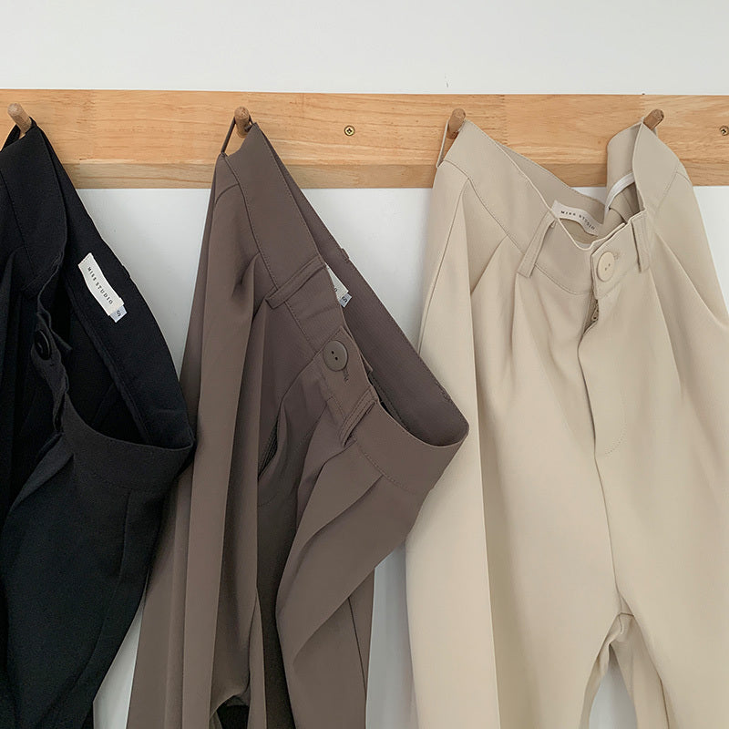Mopping Suit Straight Thick Trousers
