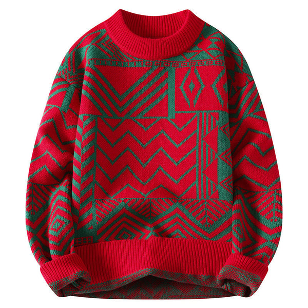 Casual Round Neck Sweater men