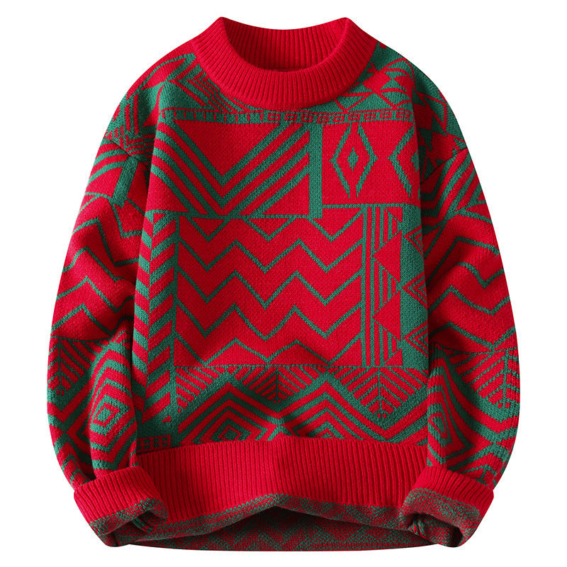 Casual Round Neck Sweater men