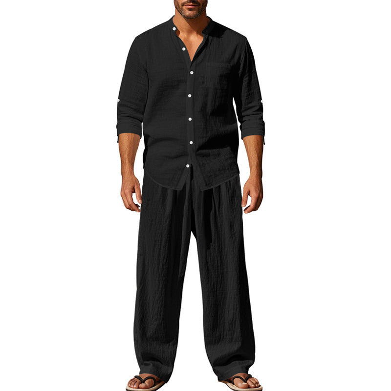 Loose Long-sleeved Trousers Shirt suit