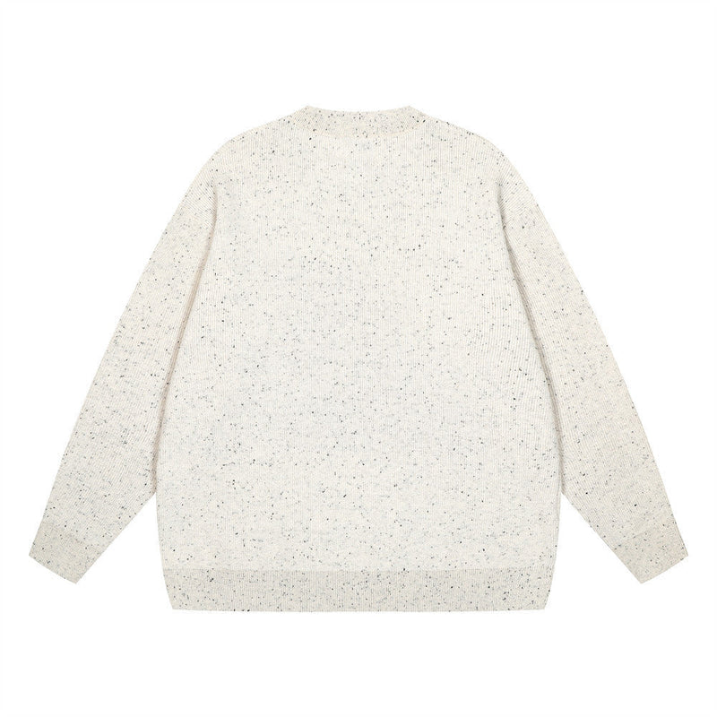Dot Brocade Men's Loose Casual Sweater