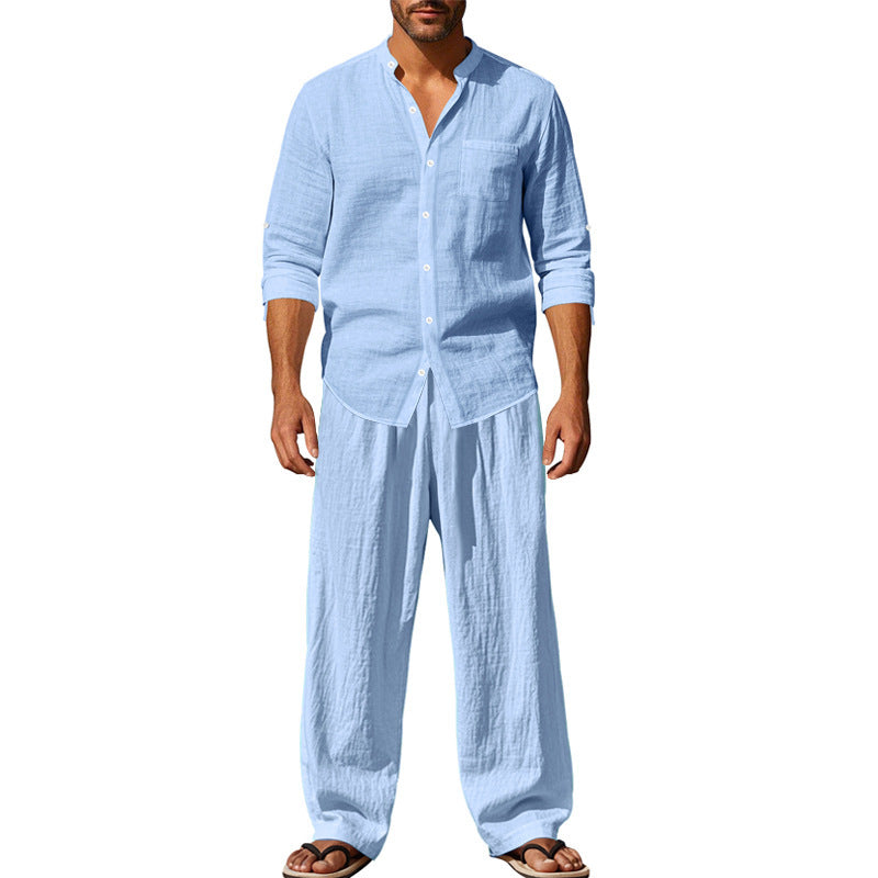 Loose Long-sleeved Trousers Shirt suit