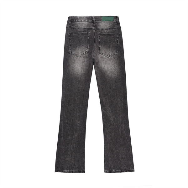 Washed Wear-white Jeans For Men