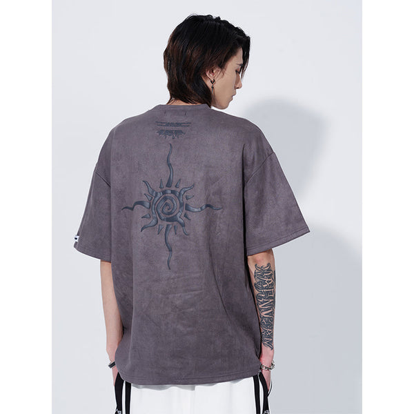 Suede Short-sleeved T-shirt Men's