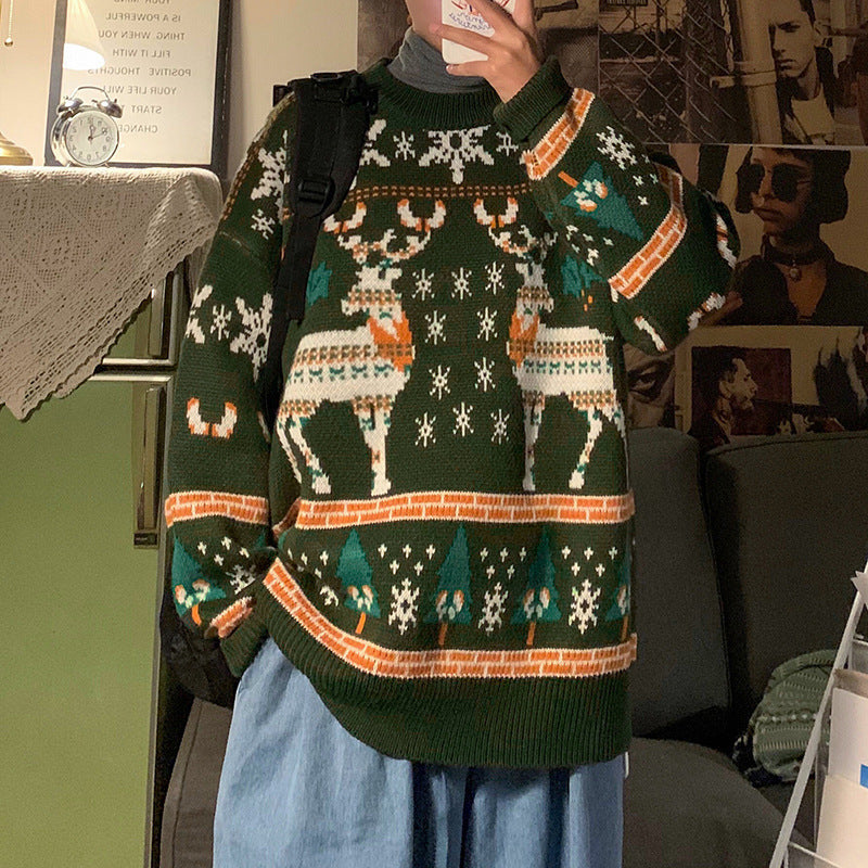 Men's Loose Pullover Christmas Sweater