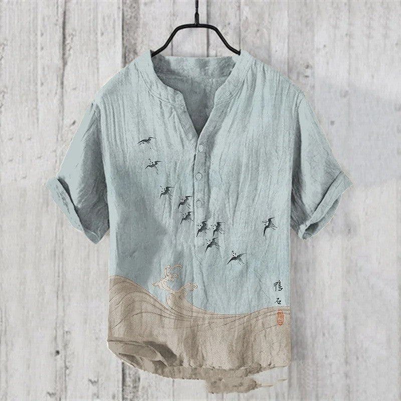 Men's three Breasted shirt