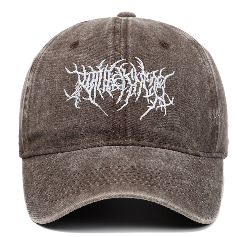 Retro Washed Baseball Cap Embroidered Hat