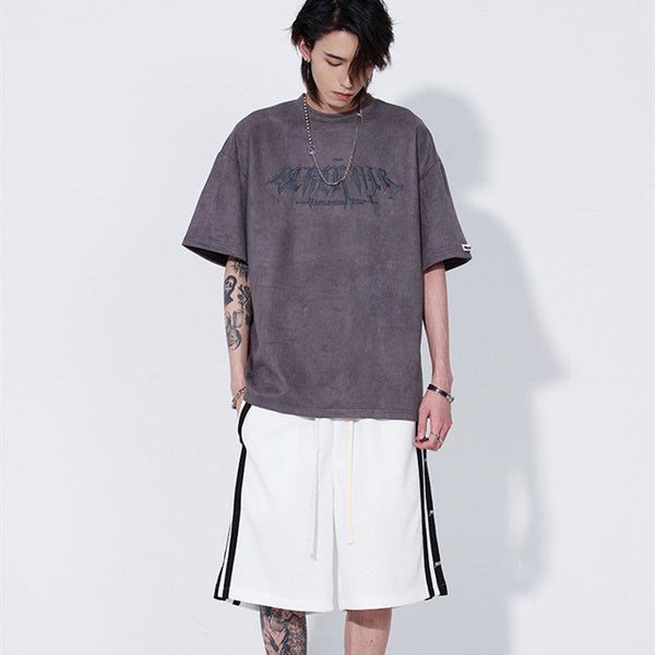 Suede Short-sleeved T-shirt Men's
