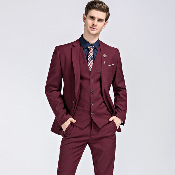 Men's Business Professional Formal Suit Men's Three-piece Suit