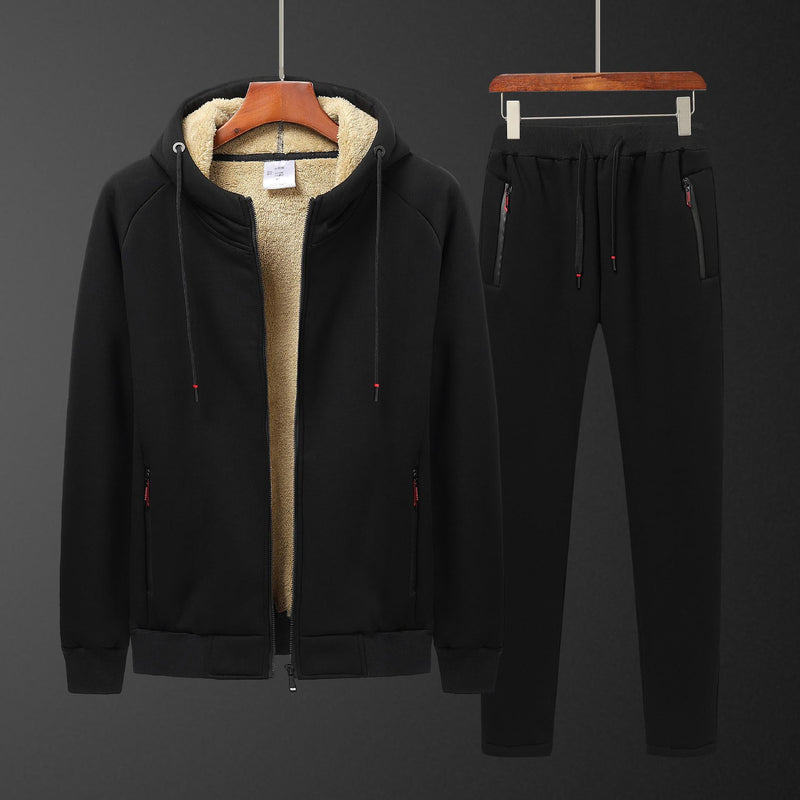 Lamb Wool Casual Sports JumpSuit Men