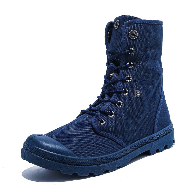 Platform High-top Canvas Flanging Martin Fashionable Shoes