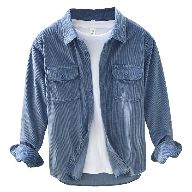 Spring Students All-matching Loose Solid Color Shirt